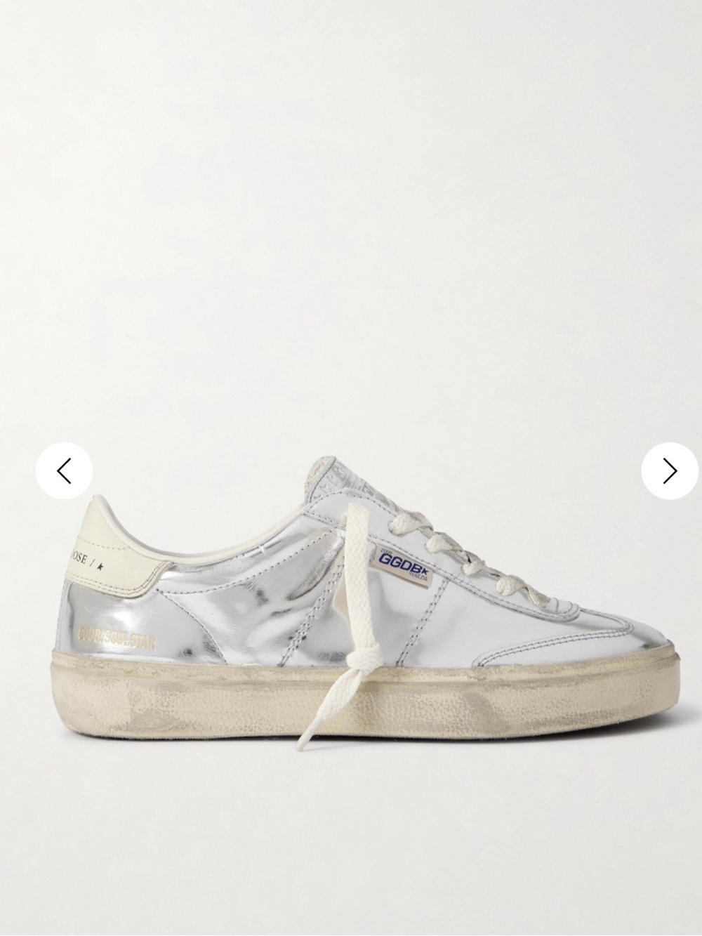 Golden Goose Soul Star Sneakers - 39 - Mirrored Silver